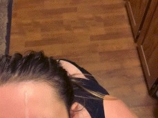 First three cum spurts landing on her face meme LOL she gets cum plastered gif