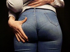 girl with a big ass in tight jeans gif