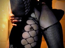 sexy fishnet view low angle gif