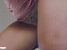 Upskirt panties rubbing and pulling them down gif