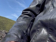 Nice guy shoots a hot load out in the mountains 0159-1 6 gif