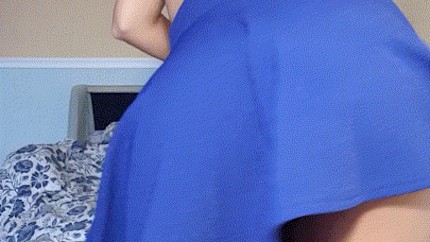 Blue Upskirt Panties - Upskirt No Panties Porn Gif | Pornhub.com