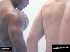 Deangelo Jackson & Michael Boston: sexual tension in the shower 0137 gif