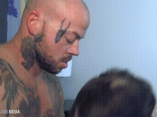Nate Stetson kissing & sucking tatted muscle hunk Sean Duran 0210 gif