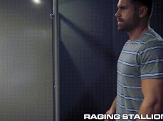 Beau Butler walks in on Sean Maygers jerking at truck ; caught 0056 gif