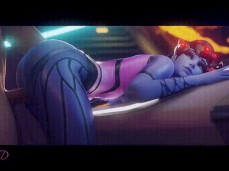 Widowmaker Bent Over A Table And Fucked gif