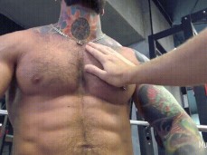 Worshipping hot muscle hunk Valdemar Santana's chest 0020+2 6 gif