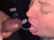 white girl chokes on bbc cum in mouth gif
