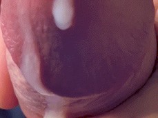 close-up of cum-covered cock 0156-1 1 gif