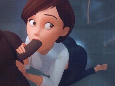 Helen Parr On Her Knees For BBC gif
