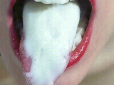 Yogurt Mouth Lips gif