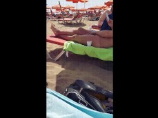 Smooth, beefy uncut Dutch guy gets jacked off on a public beach 0352-1 gif