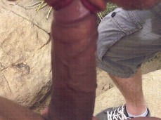 Sucking dick outdoors, pov blowjob in Gran Canaria desert 0130-1 9 gif