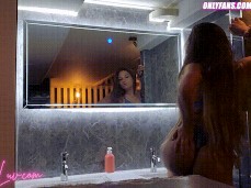 Hot latina girl getting masturbate in bath gif