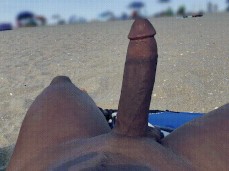 stud shows off his big, , rock-hard cock on public beach 0053-1 gif