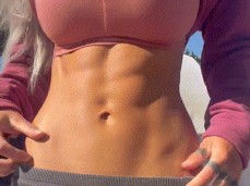 Hot chick abs gif