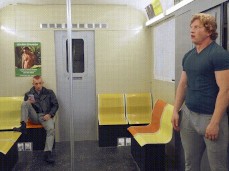 Kyle Connors  exposes himself in the subway 0011 gif