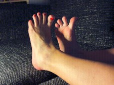Sexy feet tease gif