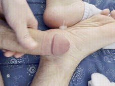 shooting my cum all over my feet gif