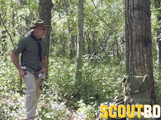 horny scoutmaster Lance Charger gets help from two scouts 0146 7 gif