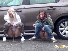 Girls pee together 3 gif