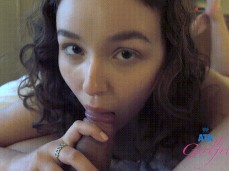 Leana giving a nice, slow & releaxing blowjob.... gif
