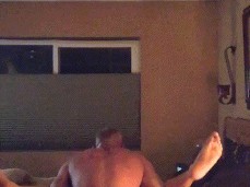 Muscle Daddy Explodes Inside His Happy Bottom gif