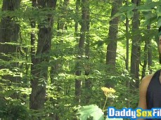 Bryan Slater catches Brenner Bolton jerking Dale Cooper in the woods 0138 6 gif