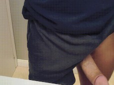 shorts boner gif