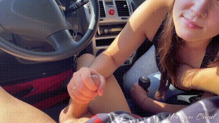 Girlfriend Handjob Car - 999 Car Handjob Public Porn Gif | Pornhub.com