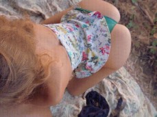 Slipping Panties Off Outdoors gif