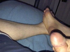 Sexy Daddy's big cock getting hard and ready to play gif