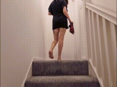 Scarlett Lust invites you to follow her upstairs gif