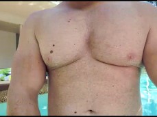 Beefy muscle god gives a close-up view of his big, sexy pecs 2339-1 gif