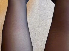 pantyhose  legs and feet rubbing together asmr closeup moaning gif