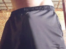 built, fit, mature guy shows off huge bulge and powerful chest 0004-1 gif