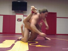 Naked wrestlers  on each other's ass 0321 gif