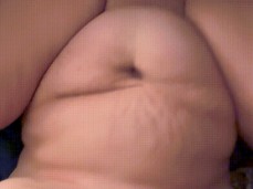 Big belly and tits flopping gif