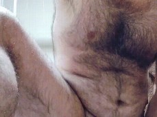 Hairy, chubby DavidBigCock22 jerks his big fat uncut cock and cums 0939-1 3 gif