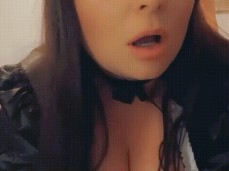 brunette maid in smoking doggy style fucking gif