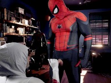 Spiderman gets handjob !! gif