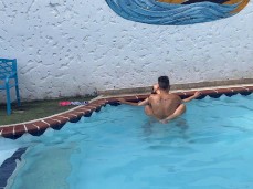 Sex at the edge of the pool gif