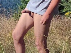 Horny guy caught with his pants down in the mountains 0130-1 5 gif