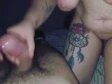 saggy tit wife making big cock squirt gif