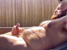 Bearded bodybuilder shoots a HUGE load on his hairy chest 0017-1 gif