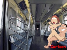 LOIS AND QUAGMIRE FUCK IN NYC SUBWAY  guy porn gif
