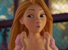 Rapunzel mamando gif