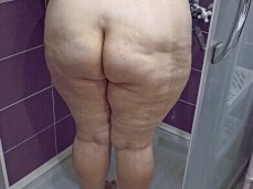My curvy ass in the shower gif
