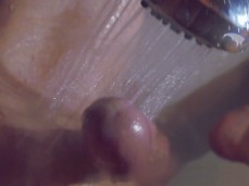 No Hands Cum with Shower Head while Moaning and Shaking Orgasm - 4K gif