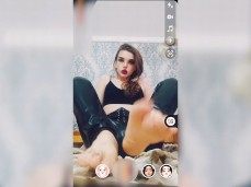 stepsis shows you her legs for dollars gif